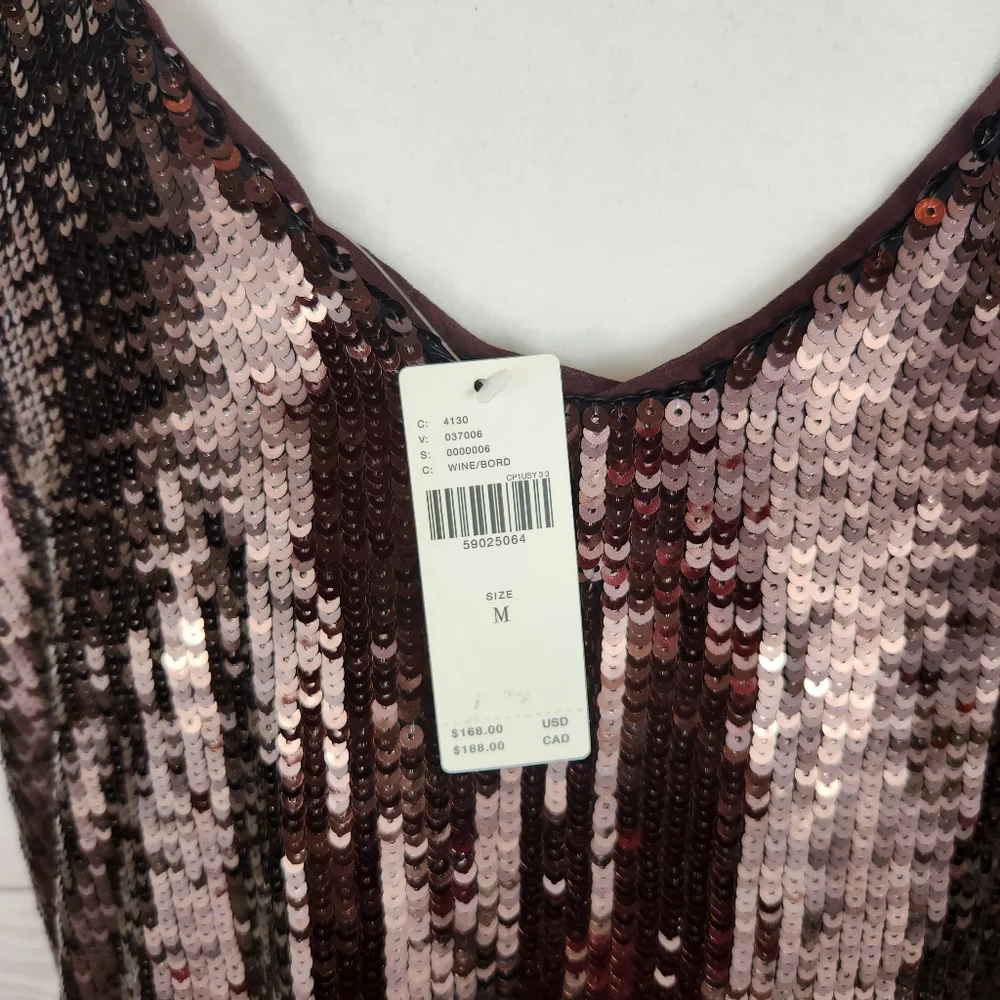 Maeve by Anthropologie Brown Kara Sequined Mini Dress - Picture 7 of 13
